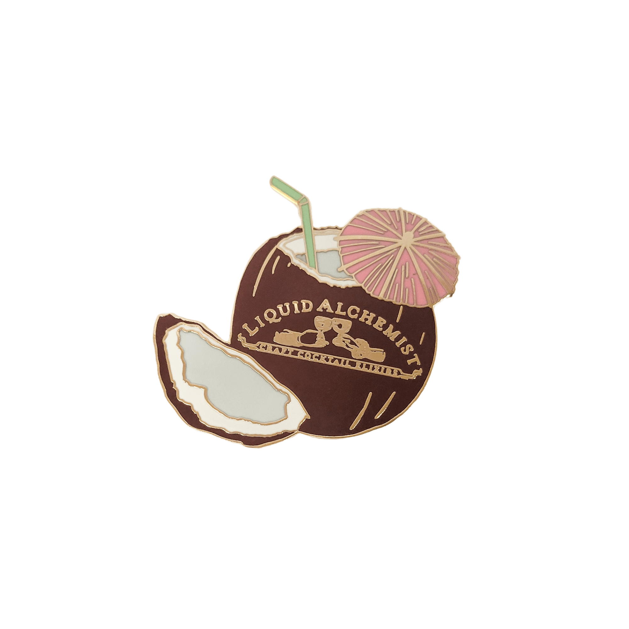 Coconut Enamel Pin